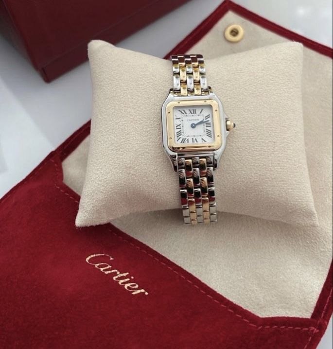 CARTIER PANTHERE ROSE GOLD STEEL