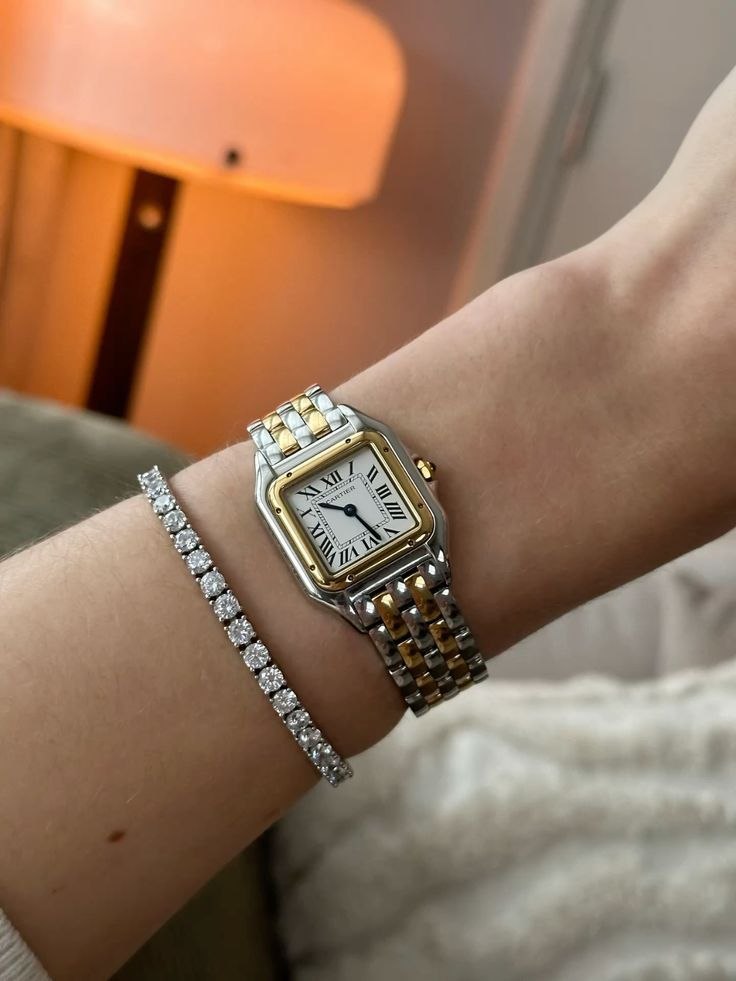 CARTIER PANTHERE ROSE GOLD STEEL