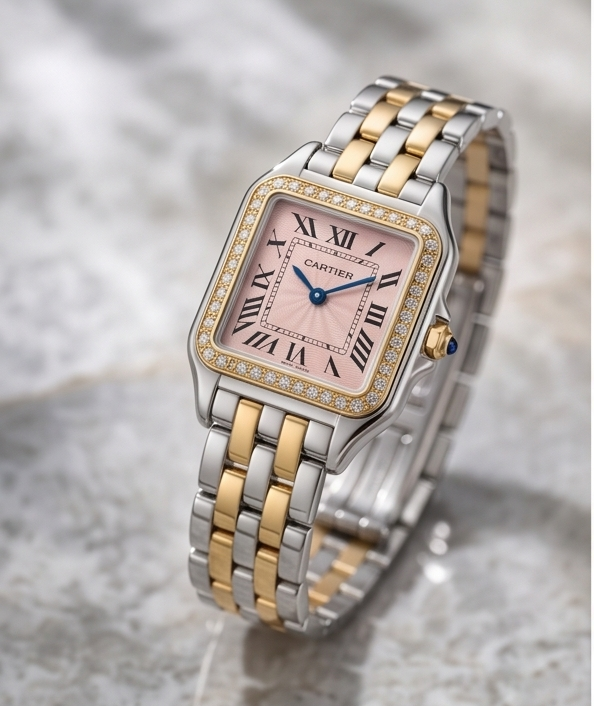 Cartier Panthere Two tone pink Diamonds