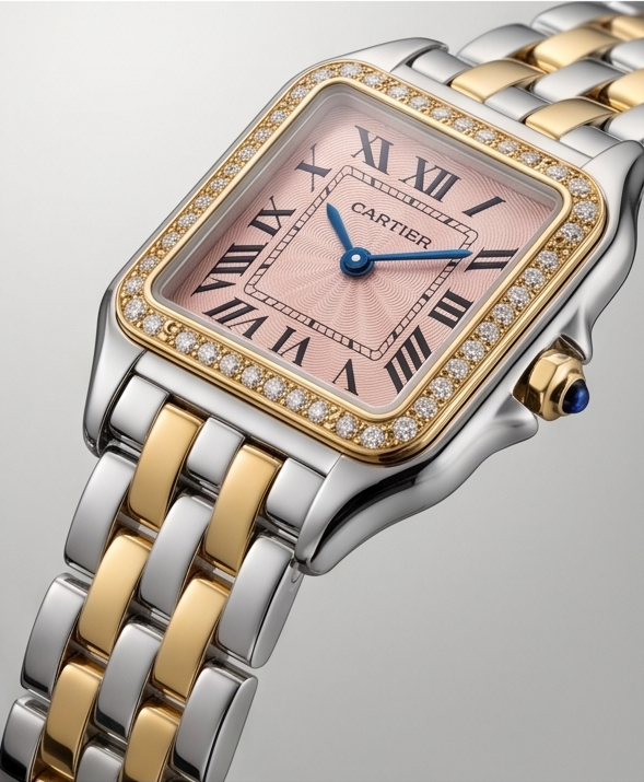 Cartier Panthere Two tone pink Diamonds