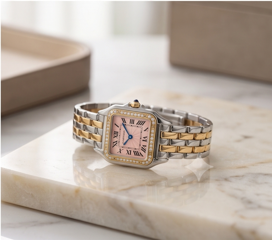 Cartier Panthere Two tone pink Diamonds