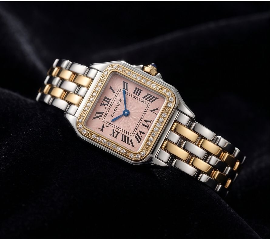 Cartier Panthere Two tone pink Diamonds