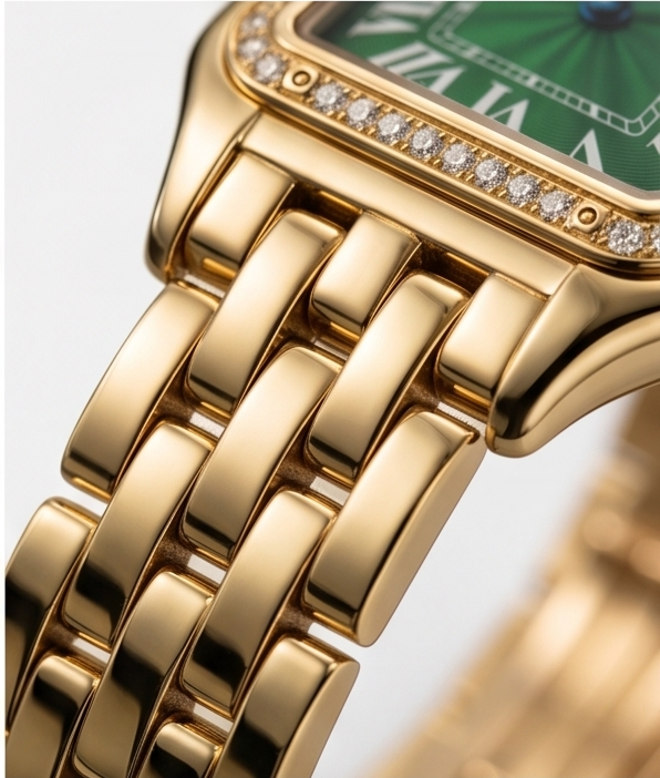 Cartier Panthere Gold Green Diamonds