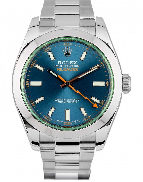 Rolex Milgauss bleu