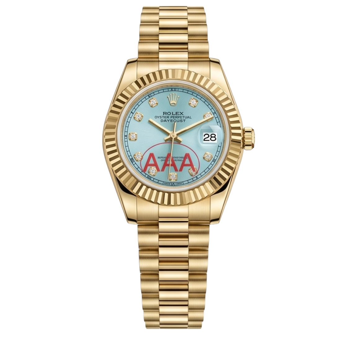 Rolex Datejust bleu ciel 28mm