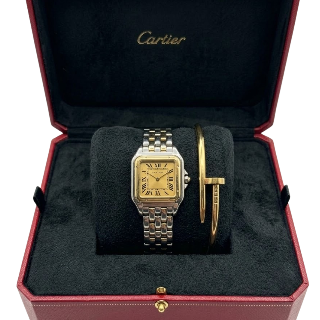Cartier panthere full gold + Cartier juste Un clou Bracelet