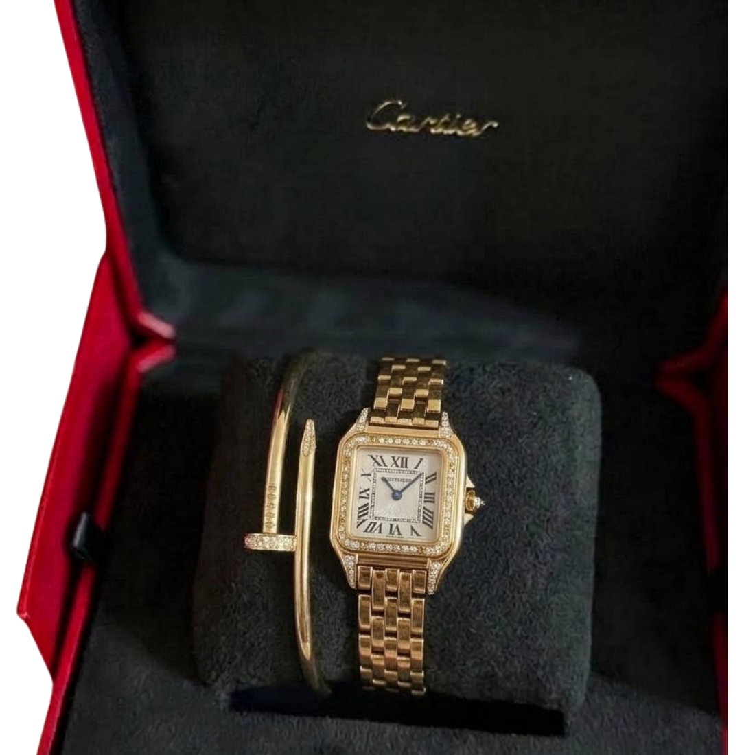 Cartier panthere gold + Cartier juste Un clou Bracelet