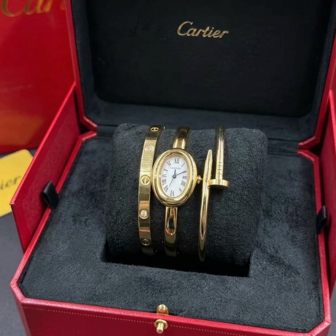 cartier baignoir + juste Un clou Bracelet 3