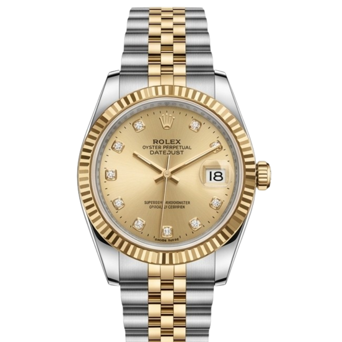 Datejust Yellow Rolesor Diamonds