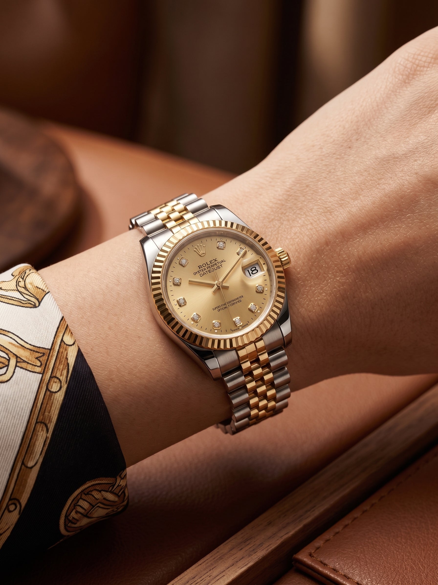 Datejust Yellow Rolesor Diamonds