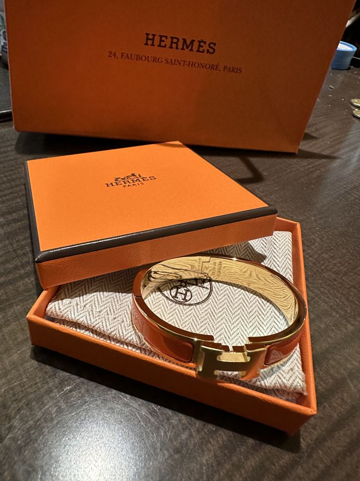 Bracelet Hermès Clic H Orange