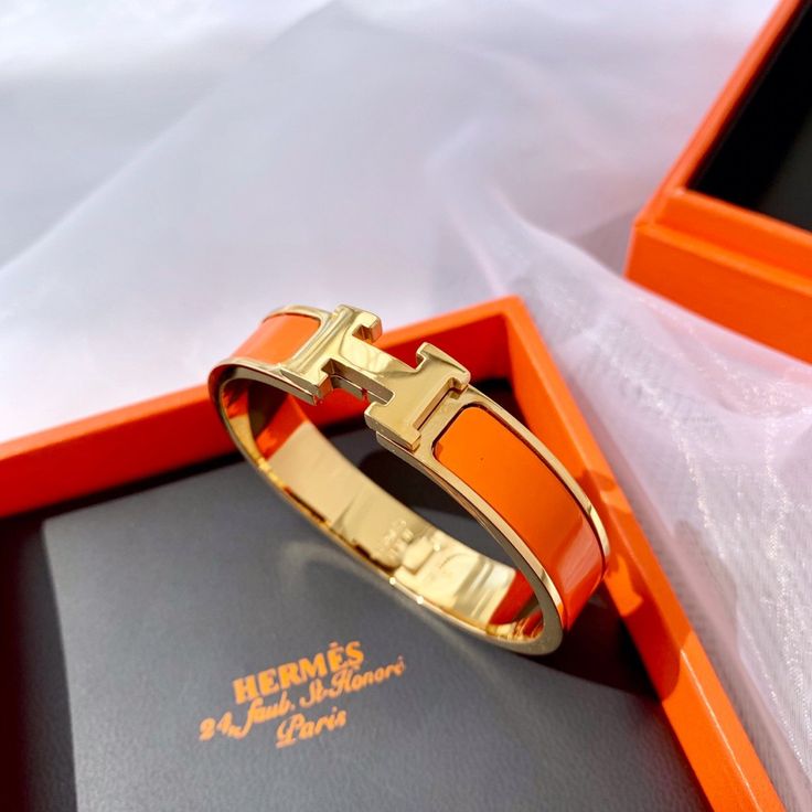 Bracelet Hermès Clic H Orange