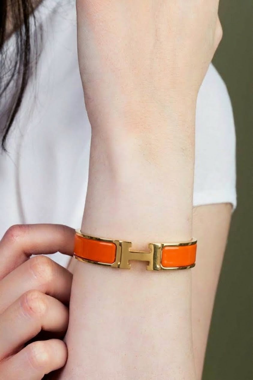 Bracelet Hermès Clic H Orange