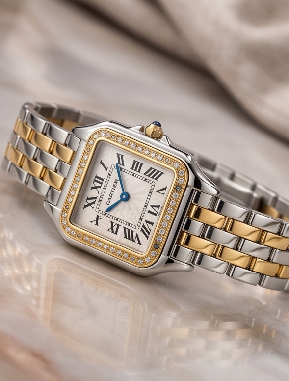 Cartier Panthere Two tone white Diamonds