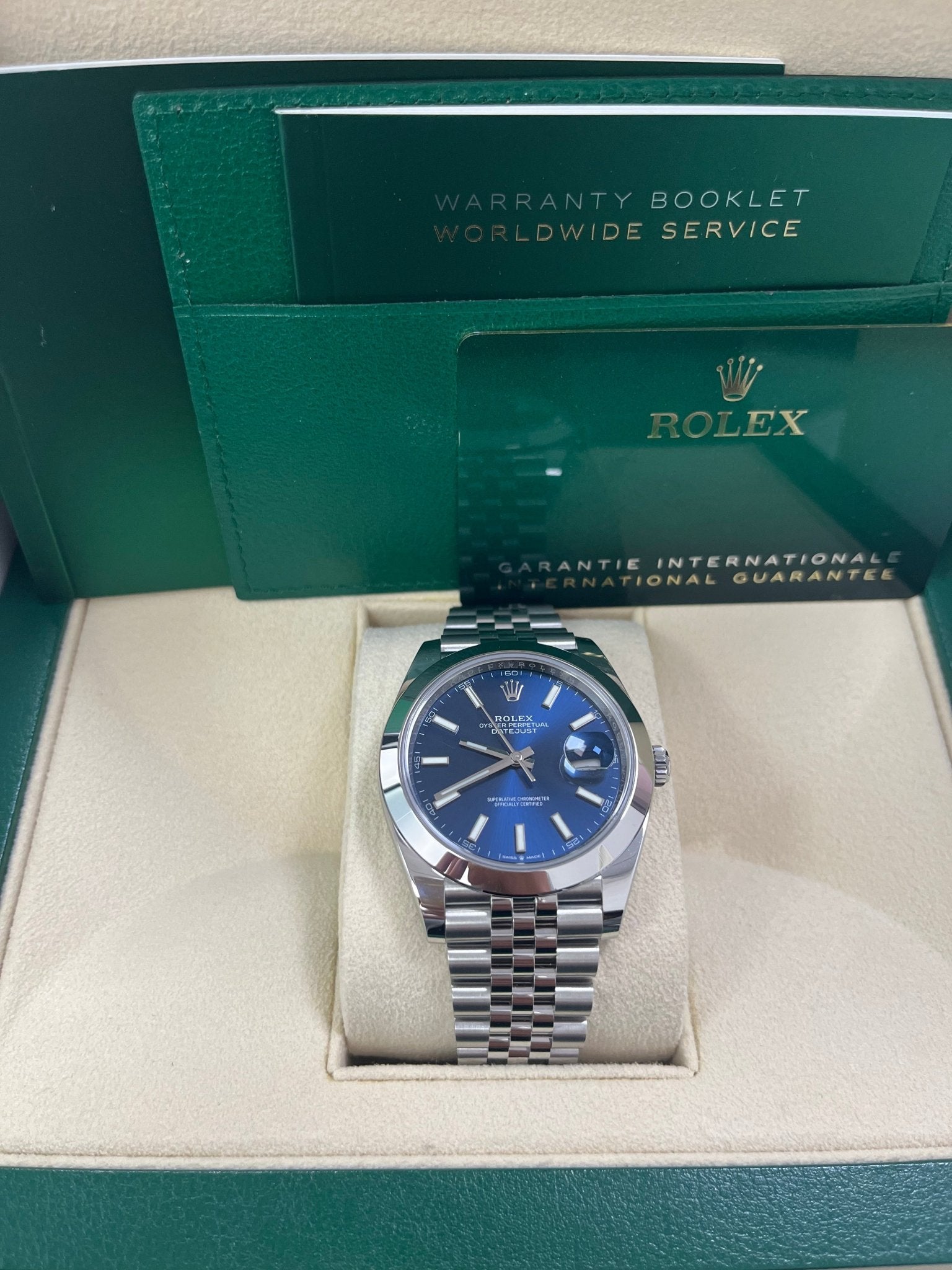Rolex Datejust blue dial