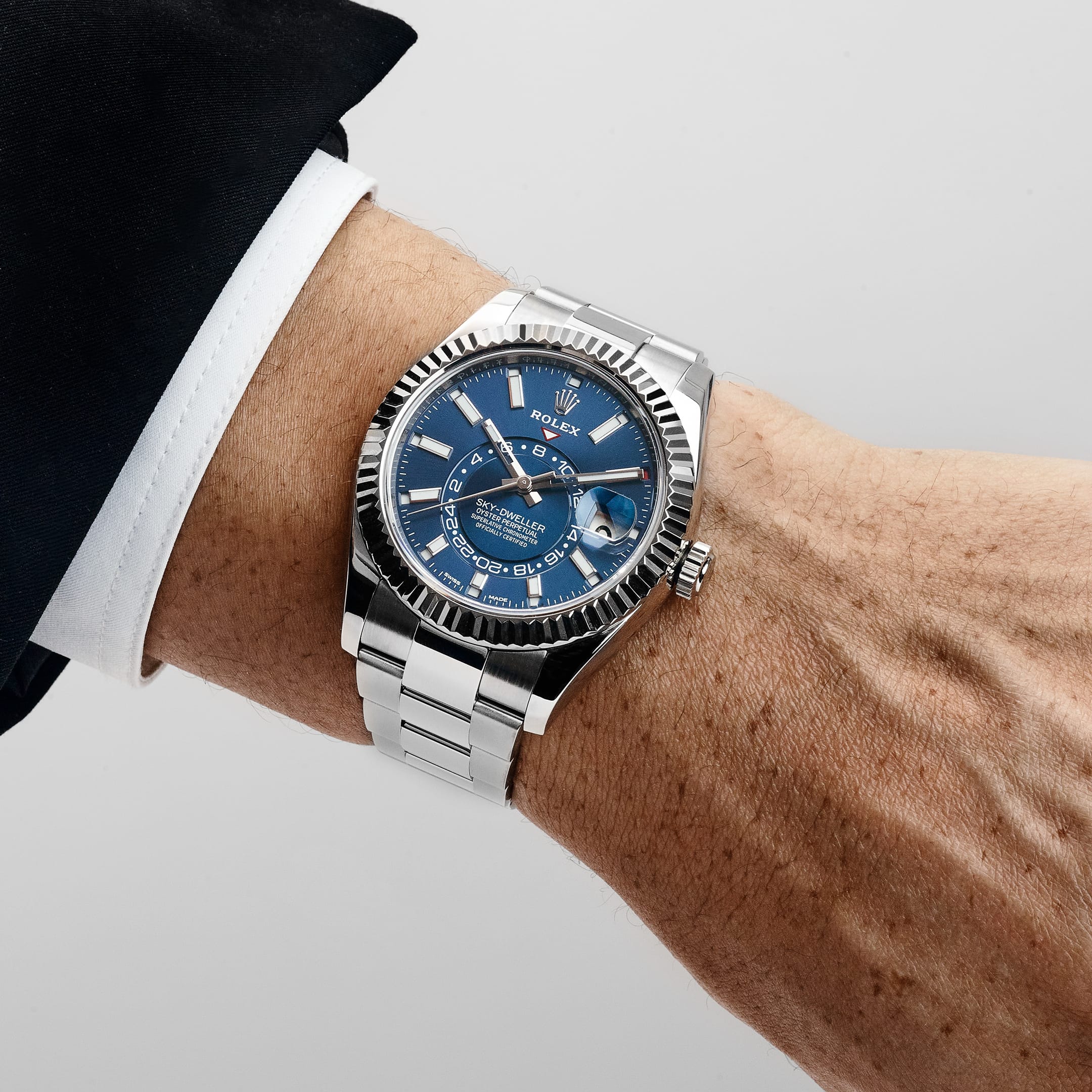 Sky dweller bleu oyster